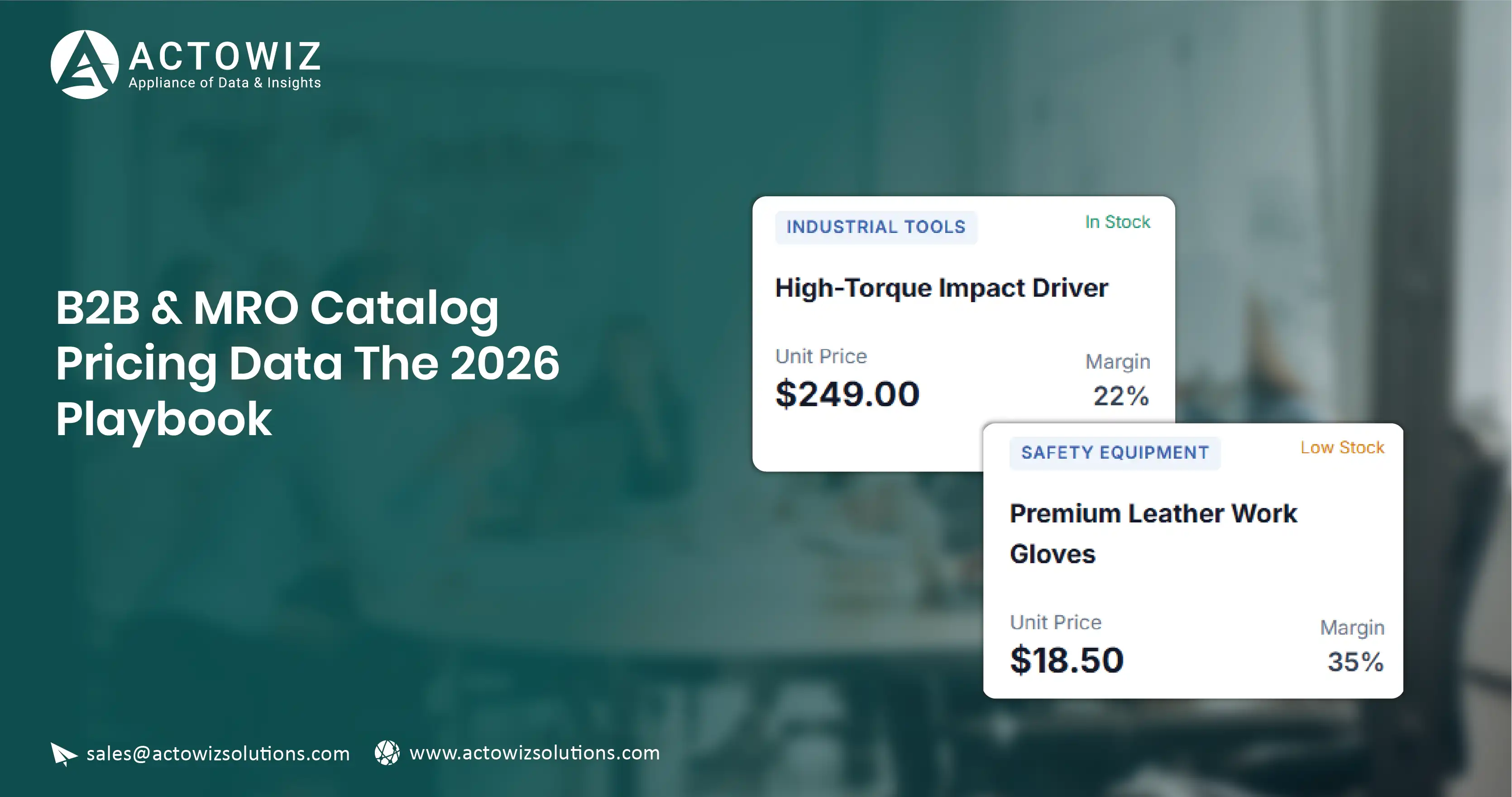 B2B & MRO Catalog Pricing Data: The 2026 Playbook